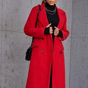 Coat Long Lined Coat (Size: XL)